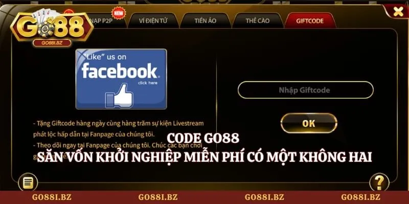 Code GO88 - Săn Vốn Khởi Nghiệp Miễn Phí Có Một Không Hai