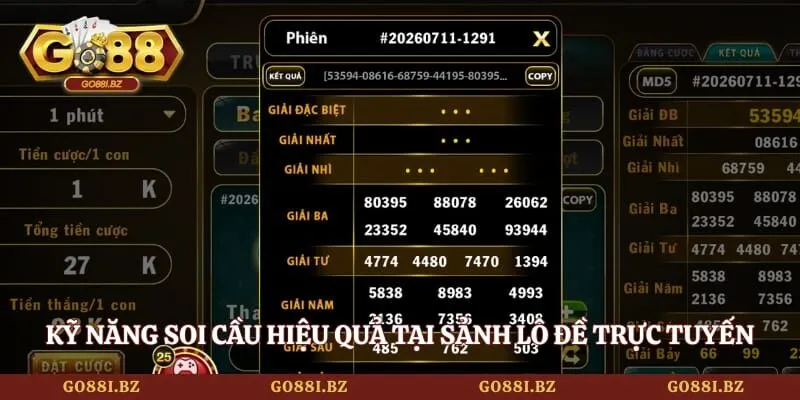Kỹ năng soi cầu hiệu quả tại sảnh lô đề trực tuyến